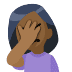 🤦🏾 person facepalming: medium-dark skin tone display on Facebook